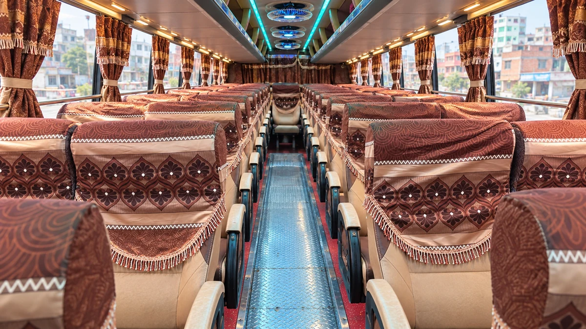Sample coach — Khulna bus reserve — Interior