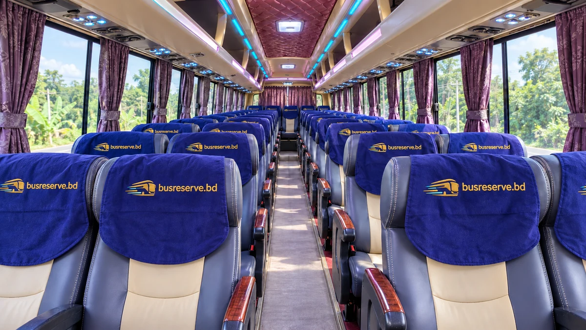Sample coach — Khulna bus reserve — Interior